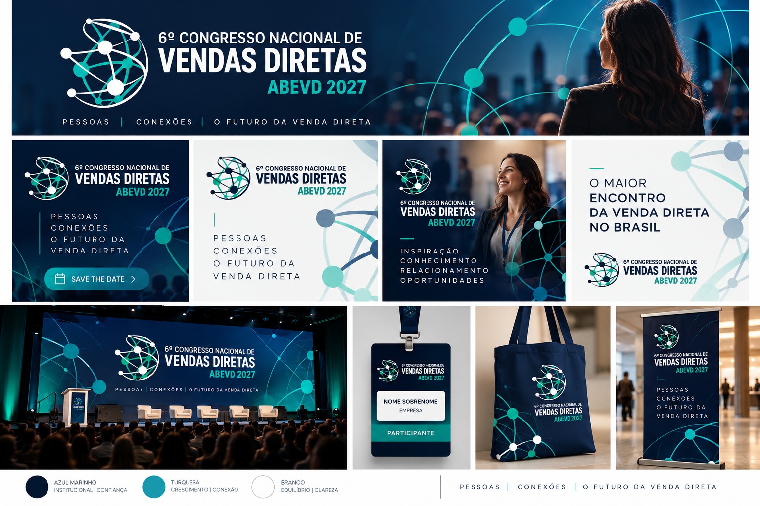 Prancha visual do 6º Congresso Nacional de Vendas Diretas ABEVD 2027